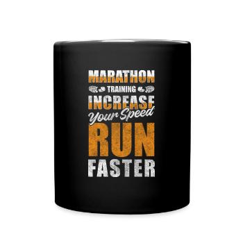 Marathonien Sprinter Entraînement Course à pied Entraînement - Mug uni - noir - Devant