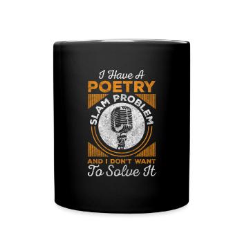 Slam Poésie Slam Poète hipster - Mug uni - noir - Devant