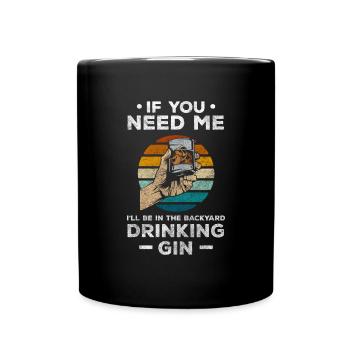 Gin Spirits Party - Full Colour Mug - black - Front