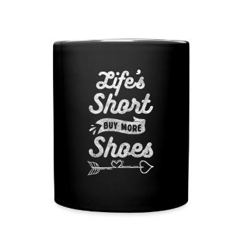 Amateurs de chaussures Femmes Tendance Shopping Addiction - Mug uni - noir - Devant