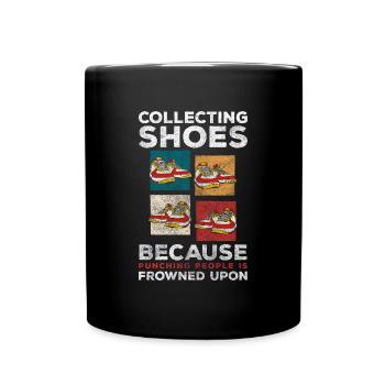 Schuhe Frauen Stiefel - Tasse einfarbig - Schwarz - Vorne