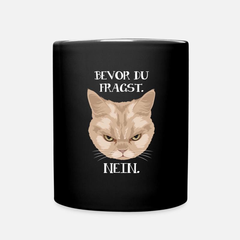 - Avant de fragst_Nein (Chat) - Mug uni - noir