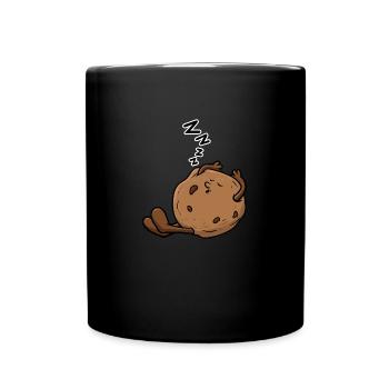 Cookie qui dort - Mug uni - noir - Devant