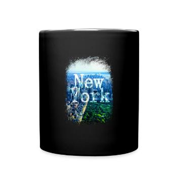 New York - Tasse einfarbig - Schwarz - Vorne