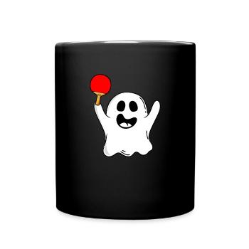 tennis de table ping pong tennis de table pour halloween - Mug uni - noir - Devant