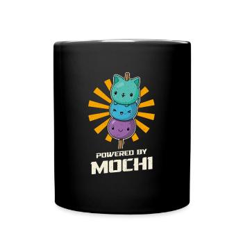 Dessert Mochigome Mochi Japan Eis Reis Spruch - Tasse einfarbig - Schwarz - Vorne