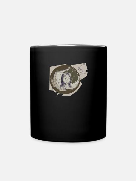 Oriental woman - Full Colour Mug - black