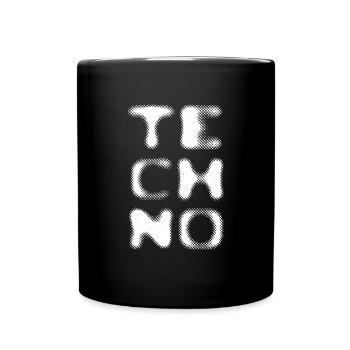 Techno Unscharf - Tasse einfarbig - Schwarz - Vorne