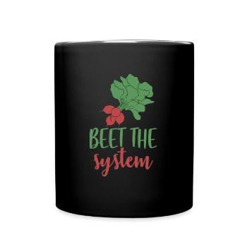 Beet the system - Full Colour Mug - black - Front