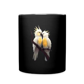 Pair of parrots - Full Colour Mug - black - Front
