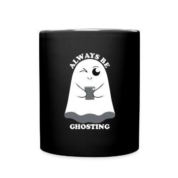 Boo Fantôme Drôle - Mug uni - noir - Devant