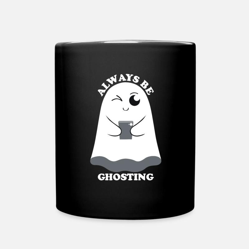 Boo Ghosting Funny - Full Colour Mug - black