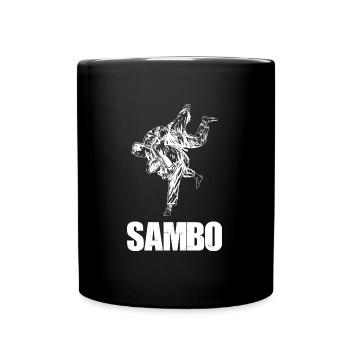 Sambo Arts Martiaux Russie URSS Costume de sport - Mug uni - noir - Devant