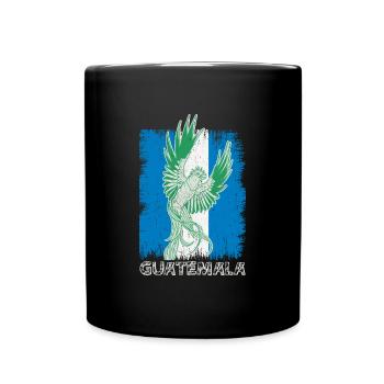 Guatemaltekisch Vogel Paradiesvogel Quetzal - Tasse einfarbig - Schwarz - Vorne