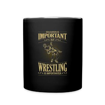 Wrestler Ringen Wrestling Kampfsport Suplex - Tasse einfarbig - Schwarz - Vorne