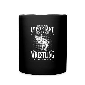 Wrestler Ringen Wrestling Kampfsport Suplex - Tasse einfarbig - Schwarz - Vorne