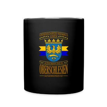 Schlesien Breslau Herkunft Provinz Region - Tasse einfarbig - Schwarz - Vorne