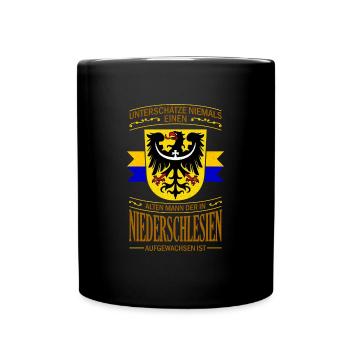 Schlesien Breslau Herkunft Provinz Region - Tasse einfarbig - Schwarz - Vorne