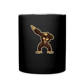 Singe Chimpanzé Gorille Dabbing Ape - Mug uni - noir - Devant