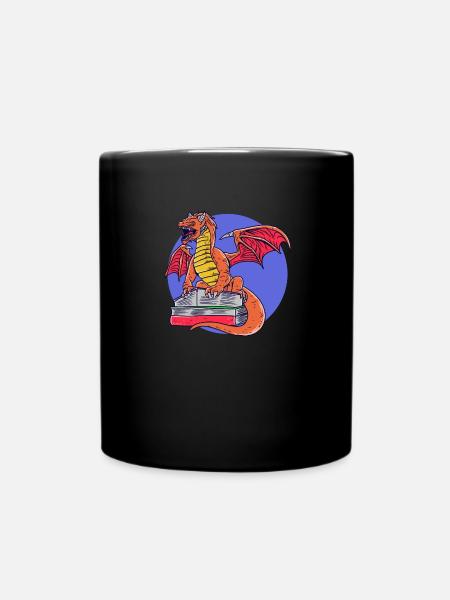 Lesen von Dragon Books Magic Dungeon - Tasse einfarbig - Schwarz