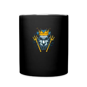 Ancient God Greek Zeus Mythology - Full Colour Mug - black - Front