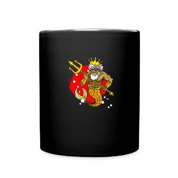 Ancient God Greek Zeus Mythology - Full Colour Mug - black - Front
