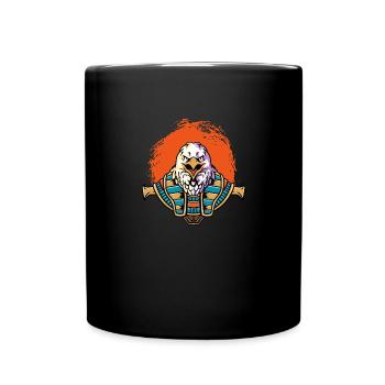 Hieroglyphen Nekhbet Ägyptische Mythologie - Tasse einfarbig - Schwarz - Vorne
