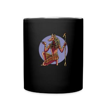 Hiéroglyphes Roi Tut Mythologie égyptienne - Mug uni - noir - Devant