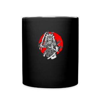Kanji Katana Oni Demon Ninja Samurai - Tasse einfarbig - Schwarz - Vorne