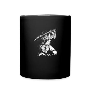 Kanji Japan Katana Sword Ninja Samurai - Full Colour Mug - black - Front
