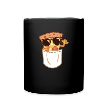 Pizzeria Sunglass Pizza In Pocket Pizza - Full Colour Mug - black - Front