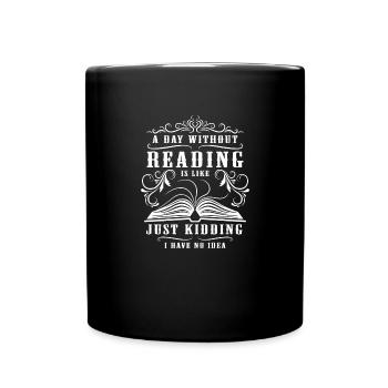 Journée du bibliothécaire Book Nerd sans lecture - Mug uni - noir - Devant
