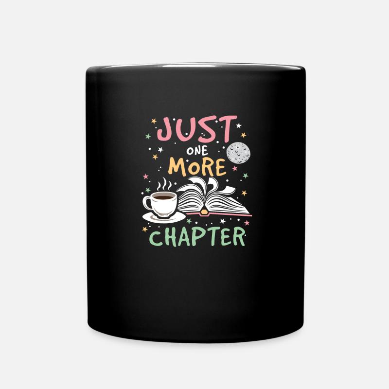 Book Nerd Ein Kapitel Lesung - Tasse einfarbig - Schwarz