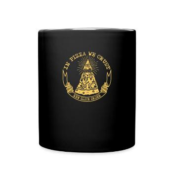 Pizzeria In Pizza We Crust New Slice Order Italy - Full Colour Mug - black - Front