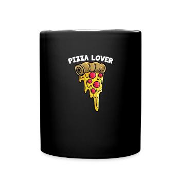 Pizzeria Italy Pizza Lover Crust Pizza - Full Colour Mug - black - Front