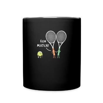Raquette de sport Fun Match Raquette Tennis - Mug uni - noir - Devant