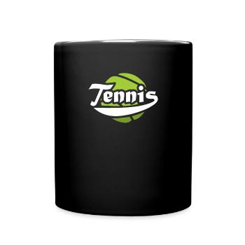 Sport Racket Smash Racquet Tennis - Full Colour Mug - black - Front