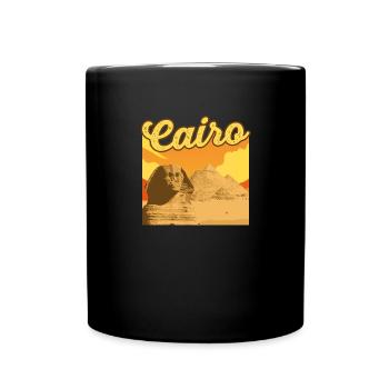 Hiéroglyphes Le Caire Mythologie égyptienne - Mug uni - noir - Devant