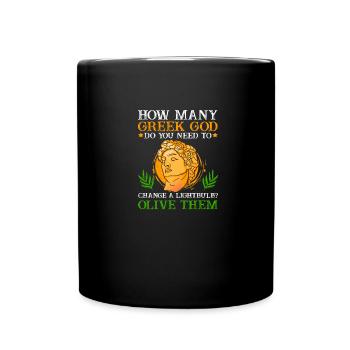 Glühbirne Olive Them Mythologie wechseln - Tasse einfarbig - Schwarz - Vorne
