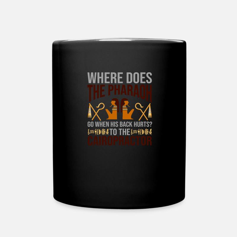 Pharaon Dos Blessé CairoMythologie Praticienne - Mug uni - noir