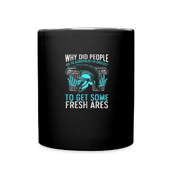 Acropoliste Fraîche Arès Mythologie Grecque - Mug uni - noir - Devant