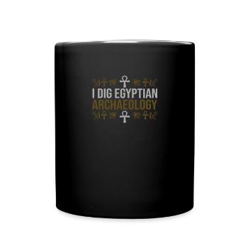 Graben Ägyptische Archäologie Mythologie - Tasse einfarbig - Schwarz - Vorne