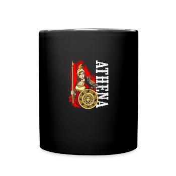 Athena Goddess Greek Mythology - Full Colour Mug - black - Front