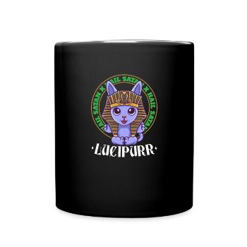 Hiéroglyphes Mythologie Lucipurr - Mug uni - noir - Devant