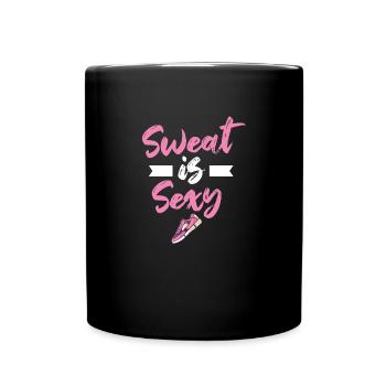 Sprinting Sweat Is Sexy Jogging Running - Full Colour Mug - black - Front