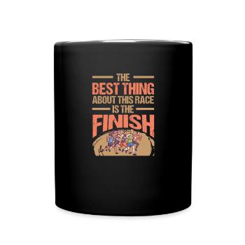 Sprint La meilleure chose est de finir de courir - Mug uni - noir - Devant
