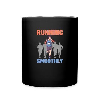 Marathon Courir en douceur - Mug uni - noir - Devant