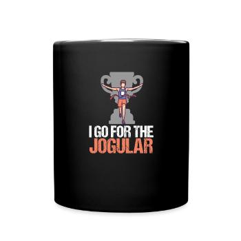Marathon I Go For The Jogular Running - Full Colour Mug - black - Front