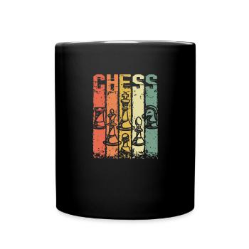 Board Game Checkmate Chessboard Chess - Full Colour Mug - black - Front