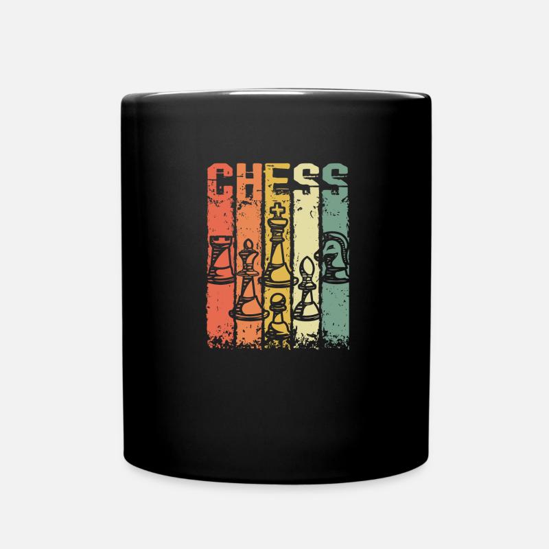 Brettspiel Schachmatt Schachbrett Schach - Tasse einfarbig - Schwarz